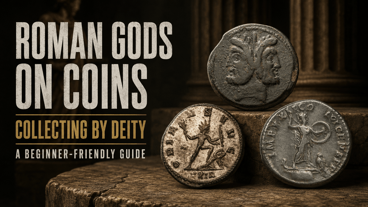 Roman gods and goddesses on ancient coins, collecting by deity