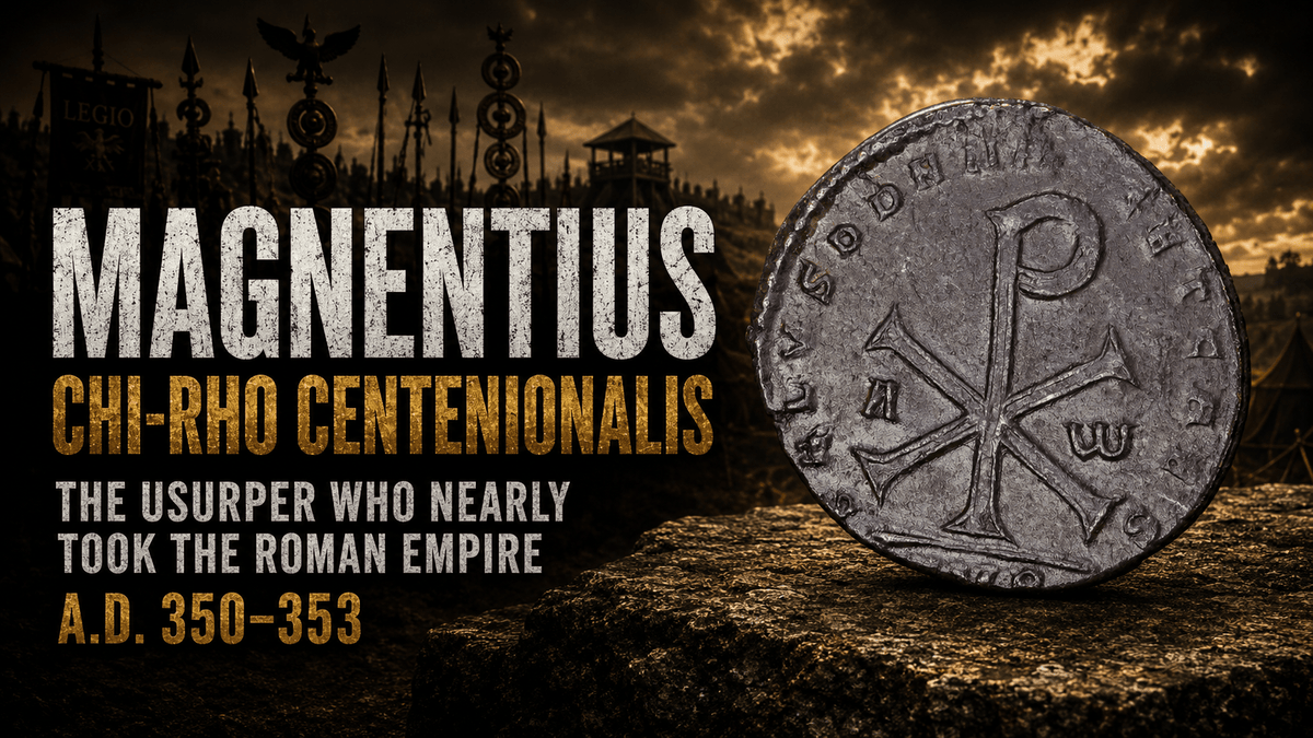 Collecting the coins of Magnentius, Chi-Rho bronzes and the civil war of AD 350 to 353