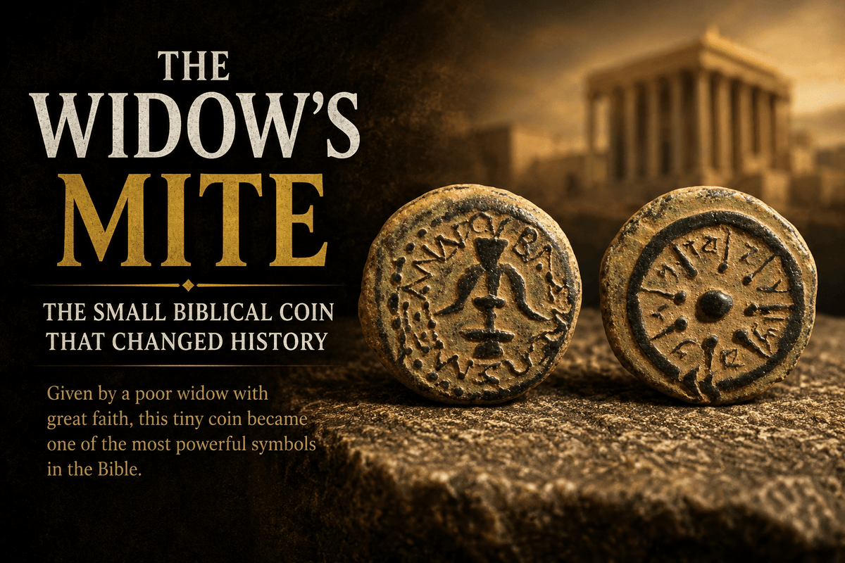 Widow's Mite coins, Biblical prutah from the world of Jesus's parable
