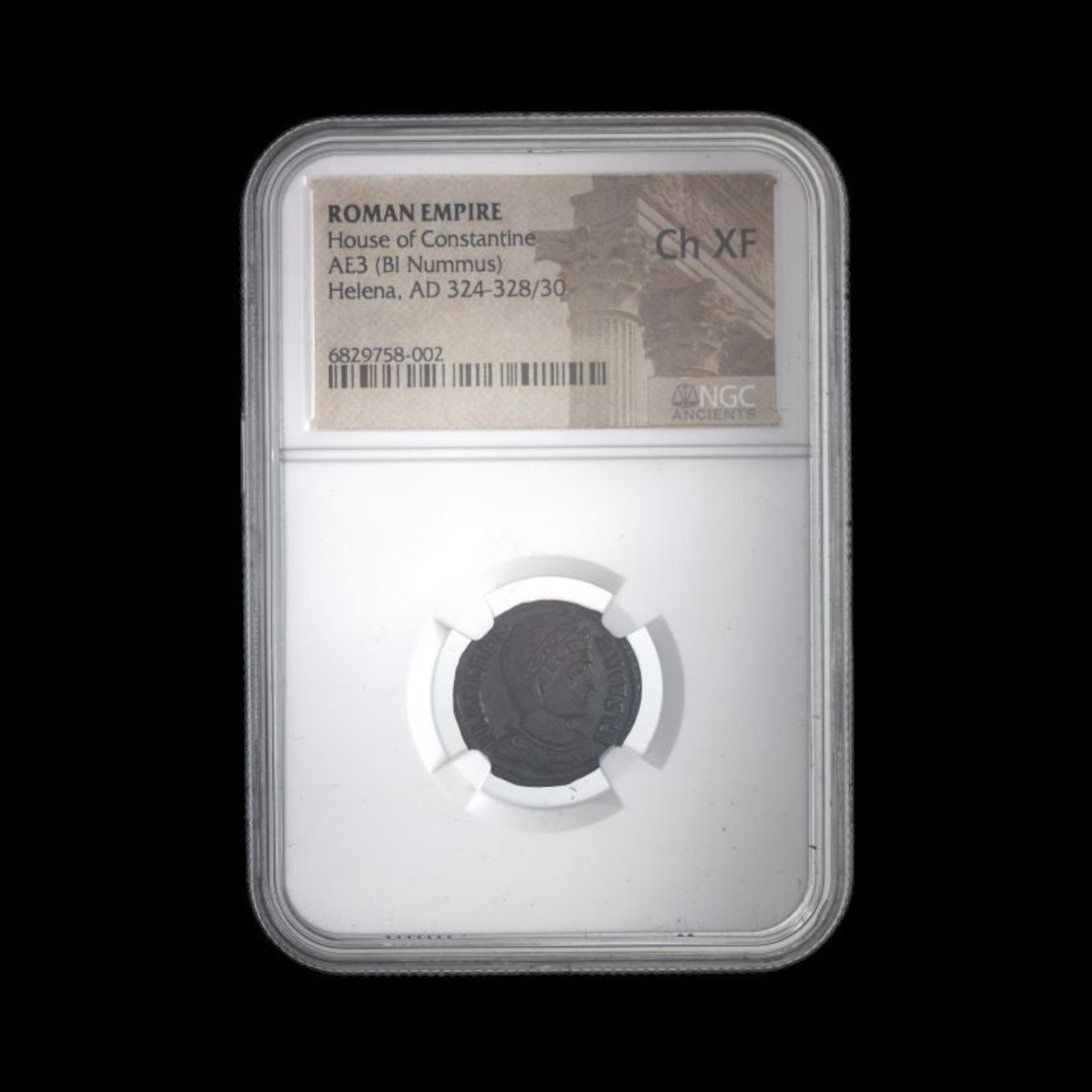 Roman Bronze AE3 of Helena, Mother of Constantine the Great NGC (AD 324–337)