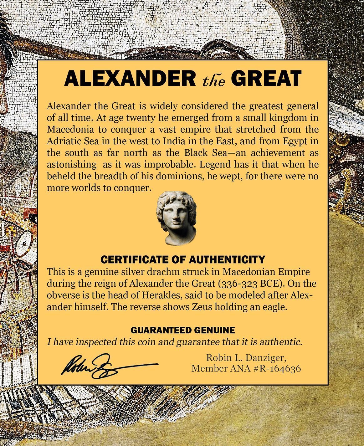 Alexander the Great Silver Drachm — representative supplier photograph 6