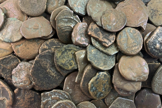 Ancient Bronze Coin from the Biblical Holy Land – A Small 2,000 - Year - Old Artifact for New Collectors (Low Grade, Album Piece) - Kinzer Coins