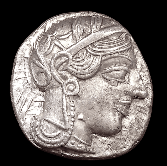 Ancient Greek Silver Tetradrachm of Athens (449–413 BC, Classical Owl Type), Authenticated Ancient Coin - Kinzer Coins