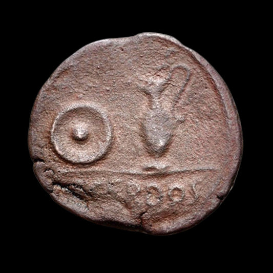 Ancient Roman Bronze Coin from the Early Roman Empire (Issued by Statilius Libo) - Kinzer Coins