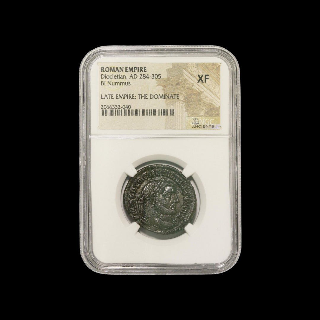Ancient Roman Bronze Coin of Emperor Diocletian (Founder of the Tetrarchy) - Kinzer Coins
