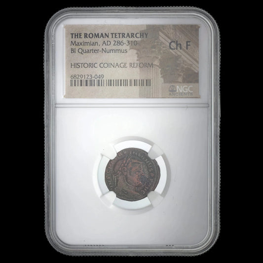 Ancient Roman Bronze Coin of Emperor Severus II (Tetrarch Under Diocletian) - Kinzer Coins