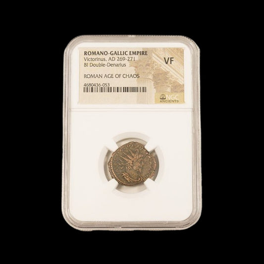 Ancient Roman Bronze Coin of Emperor Victorinus (Ruler of the Gallic Empire) - Kinzer Coins