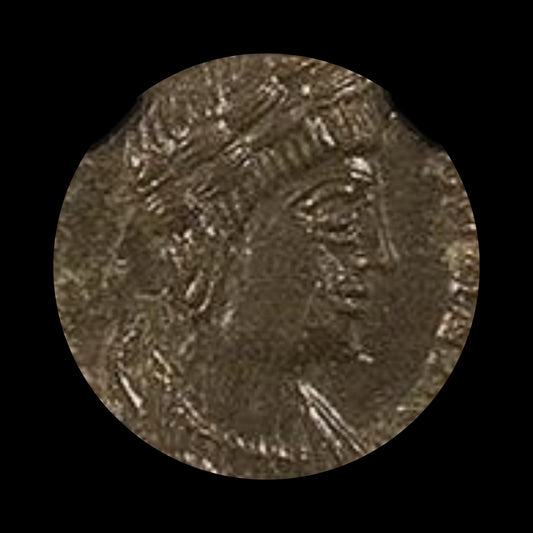 Theodora Ancient Roman Bronze Coin, VF grade