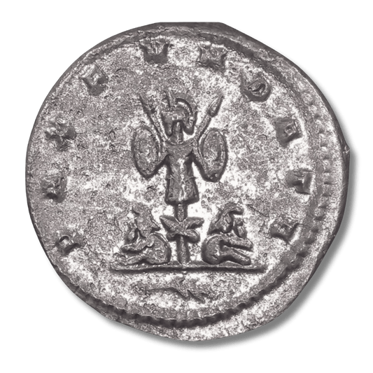 Ancient Roman Silver Coin of Emperor Gallienus (Defender of the Empire in a Time of Chaos) - Kinzer Coins