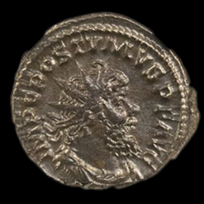 Ancient Roman Silver Coin of Emperor Postumus (Founder of the Gallic Empire) - Kinzer Coins