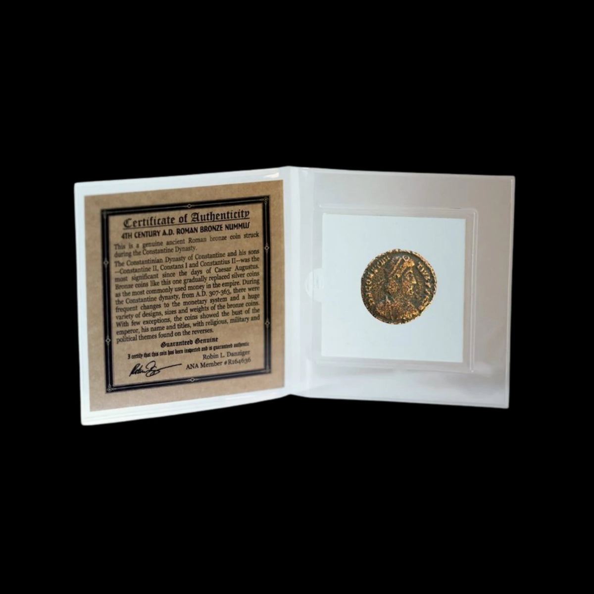 FREE Late Roman bronze coin included with the bundle