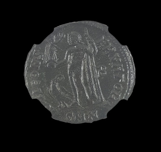 Constantine the Great AE Follis — JOVI CONSERVATORI Jupiter Reverse, NGC - Certified VF, Struck AD 306–337 - Kinzer Coins