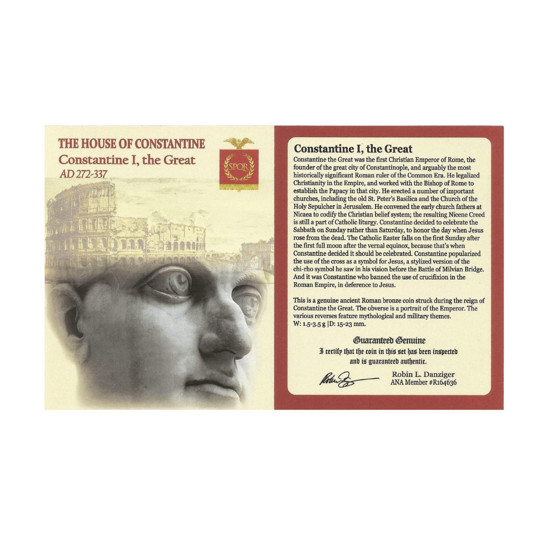 Constantine the Great Roman Bronze – IOVI CONSERVATORI Jupiter – NGC Certified - Kinzer Coins
