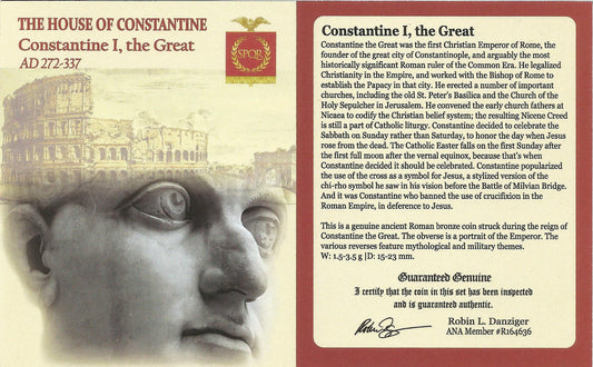 Roman Bronze Coin of Constantine the Great NGC – London Mint (AD 307–337) NGC (VF)