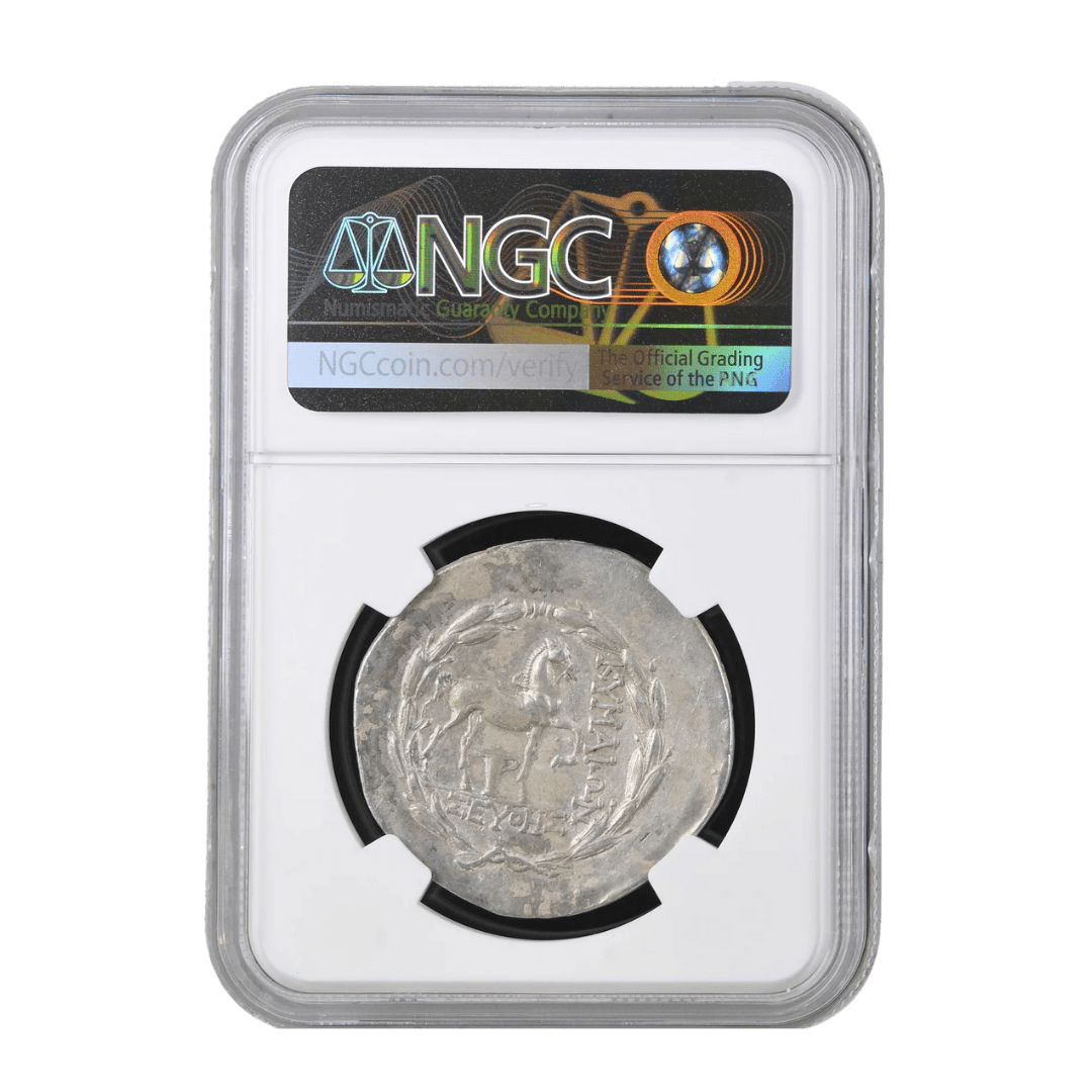 Amazon Legacy: Cyme (Aeolis) Silver AR Tetradrachm, 2nd Century BC - Kinzer Coins