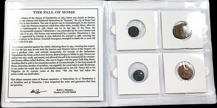 Fall of Rome: 4 - Coin Mini Album — The Last Western Emperors - Kinzer Coins