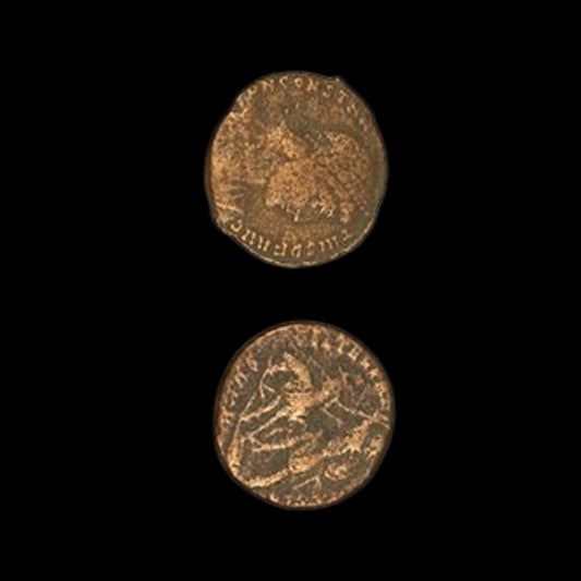 Gladiator: Roman Coin of Emperor Constantius II (about 1670 years ago) - Kinzer Coins