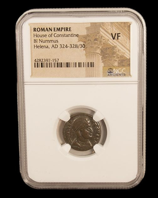 Roman Bronze AE3 of Helena, Mother of Constantine the Great NGC (AD 324–337)