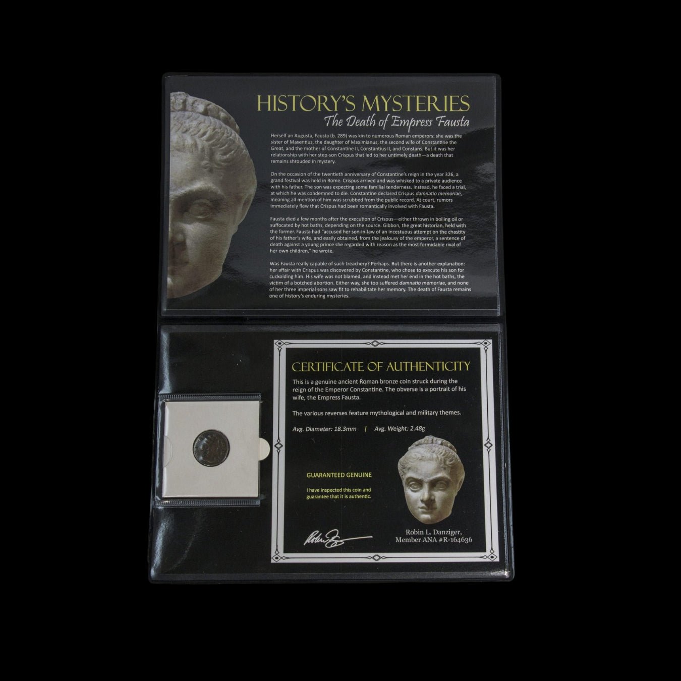 History's Mysteries: The Death of Empress Fausta (about 1,690 years ago) - Kinzer Coins
