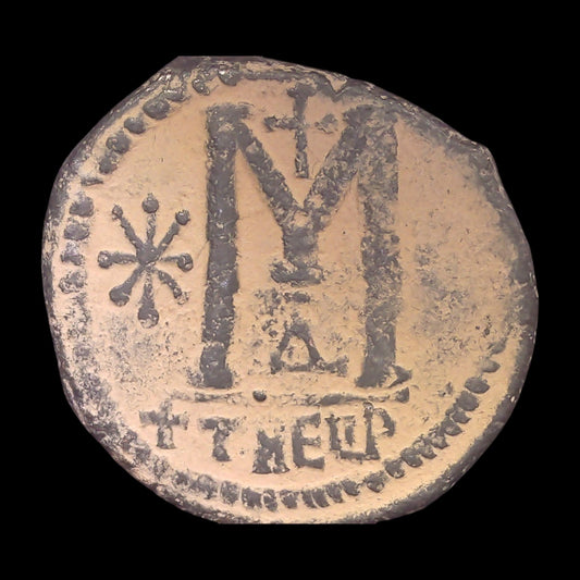 Justinian I Bronze Follis from Theoupolis (Ancient Antioch) — A City Reborn - Kinzer Coins