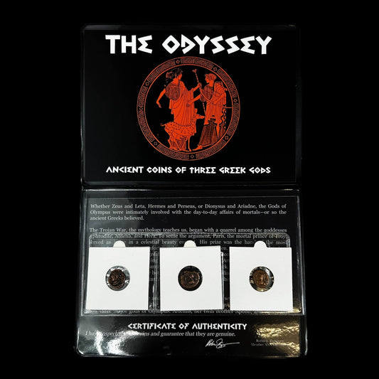 Own the Gods Behind The Odyssey | Authentic Ancient Greek Mythology Coin Set - Kinzer Coins