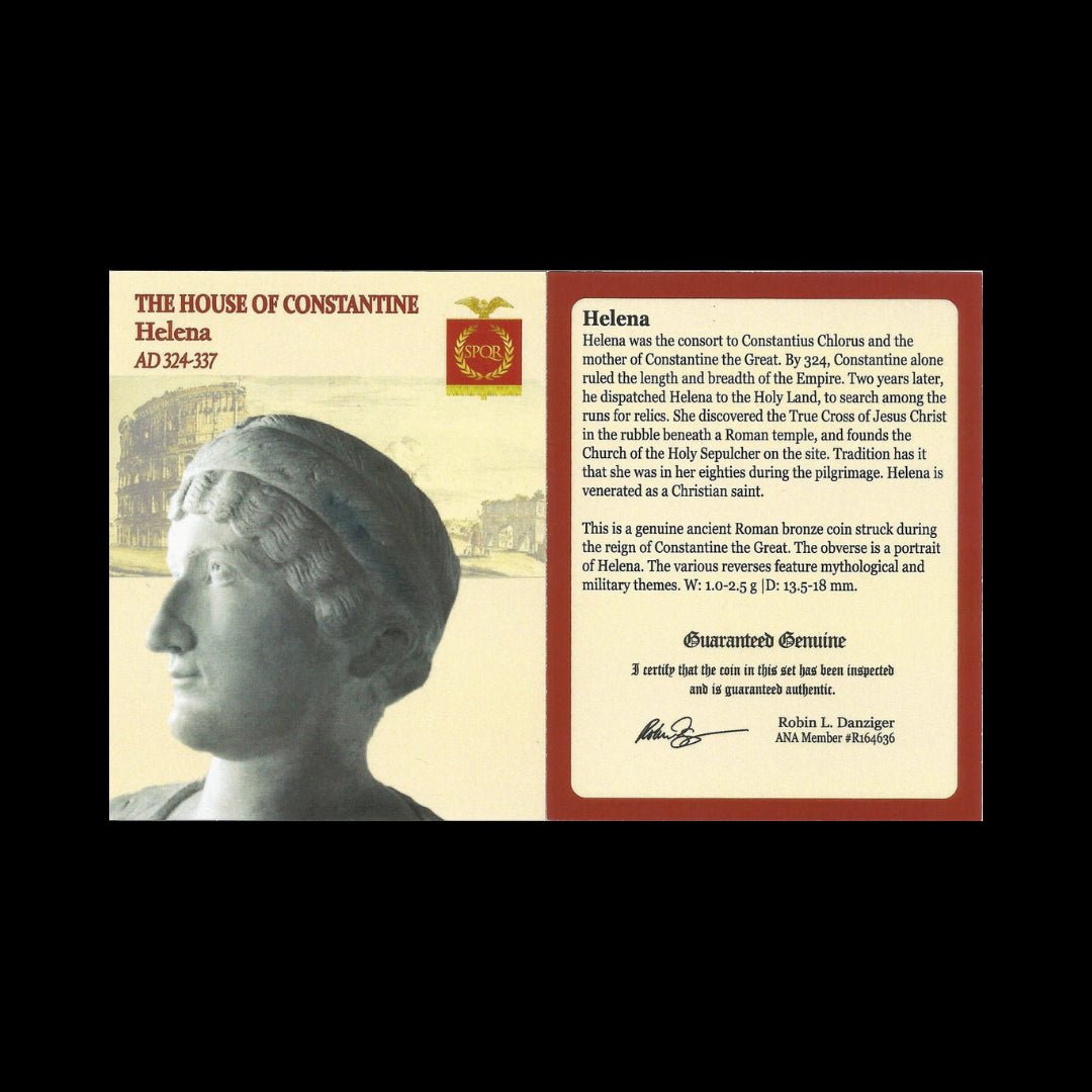 Roman Bronze Coin – Empress Helena (about 1,690 years old) – Mother of Constantine the Great & Early Christian Empress