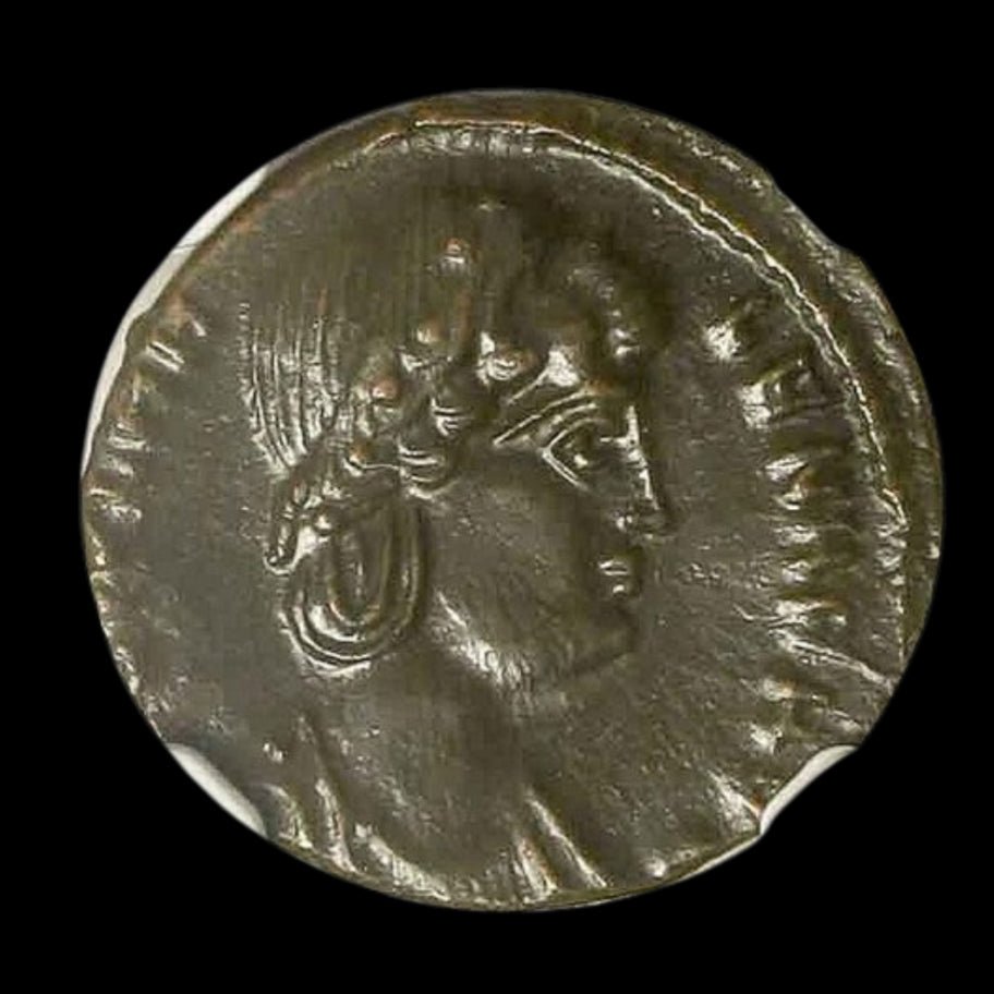 Roman Bronze Coin – Empress Helena (about 1,700 years old) – Mother of Constantine the Great & Early Christian Empress – NGC Certified - Kinzer Coins