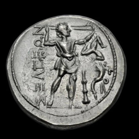 Selge, Pisidia Silver Stater (325–250 BC): Wrestlers and Slinger, Symbols of Civic Strength - Kinzer Coins
