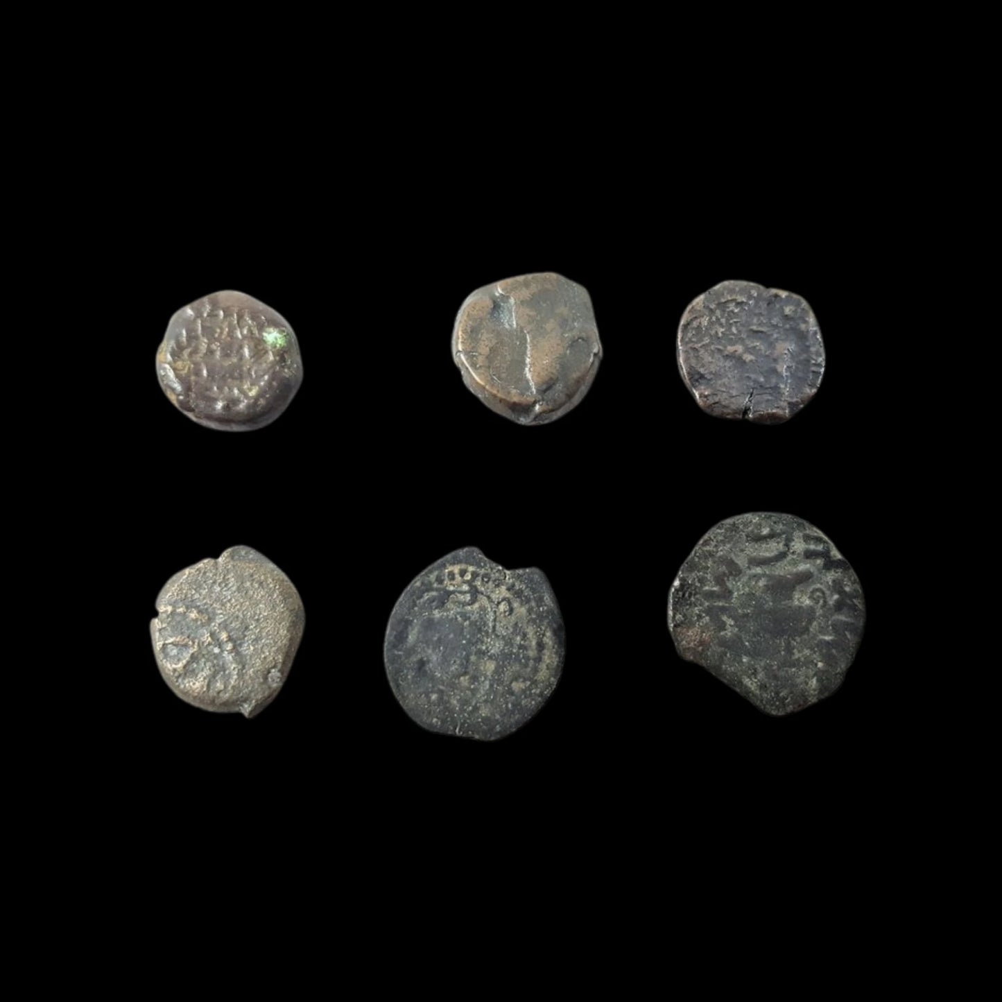 The Jewish Wars with Rome: A Box of 6 Ancient Bronze Coins - Kinzer Coins