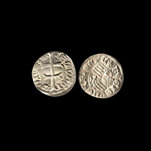 The Real Life Dracula - Silver Denar of Sigismund of Luxembourg (about 590 years ago) - Kinzer Coins