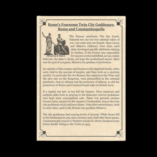 Twin City Goddesses – Roma and Constantinopolis Commemorative Coins (c. AD 330–337) - Kinzer Coins