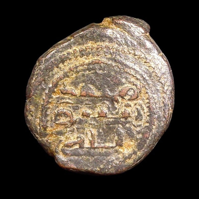Umayyad Post-Reform Fals — Sitting Lion Type, Tiberias Mint - Kinzer Coins