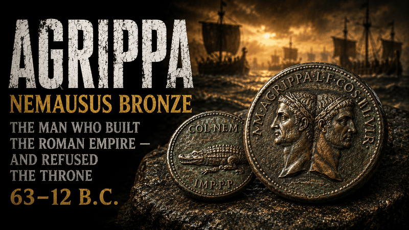 Agrippa: The Man Who Built the Roman Empire  63–12 BC · Commander of Actium · Loyal Architect of the Augustan Age - Kinzer Coins