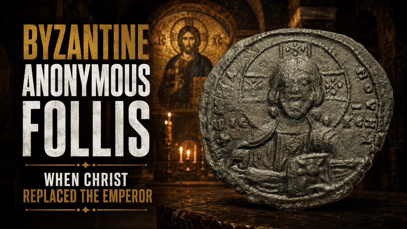 Byzantine Anonymous Folles: When Christ Replaced the Emperor - Kinzer Coins
