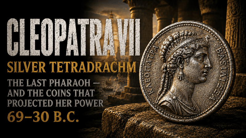 Cleopatra VII and Her Coins  69–30 BC · Last Pharaoh of Egypt · Queen of the Ptolemaic Kingdom - Kinzer Coins