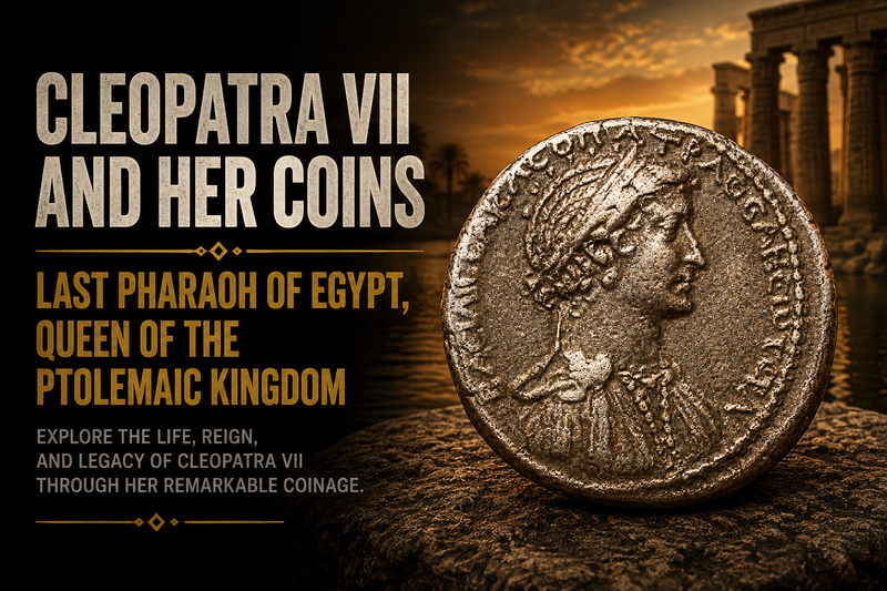 Cleopatra Coins: Portrait Bronzes, Silver & Mark Antony Issues