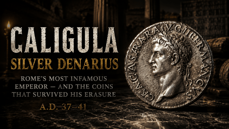 Collecting the Coins of Caligula  AD 37–41 · Son of Germanicus · Rome's Most Infamous Emperor - Kinzer Coins