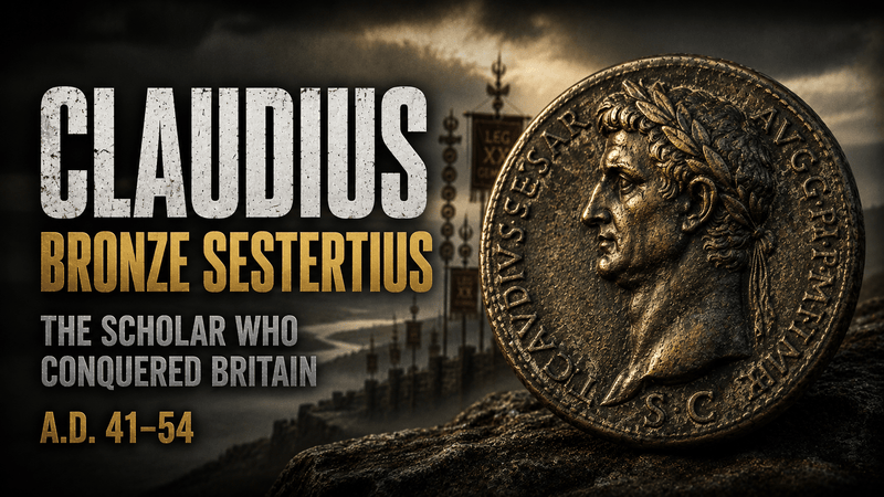 Collecting the Coins of Claudius  AD 41–54 · The Scholar Who Conquered Britain · Rome's Most Unlikely Emperor - Kinzer Coins