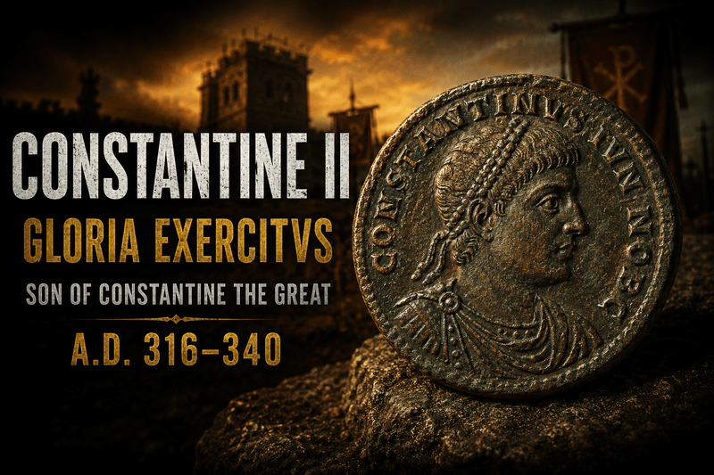 Collecting the Coins of Constantine II  AD 316–340 · Son of Constantine the Great · Rome's Young Western Emperor - Kinzer Coins