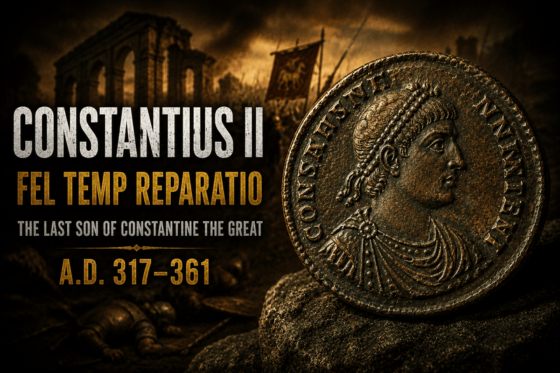 Collecting the Coins of Constantius II  AD 317–361 · The Survivor of Constantine's Dynasty · Sole Ruler of the Roman World - Kinzer Coins