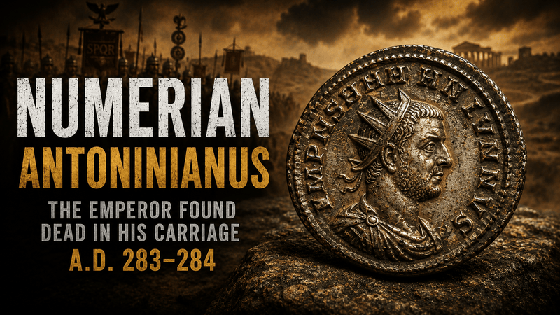 Collecting the Coins of Numerian  AD 283–284 · Son of Carus · The Emperor Found Dead in His Carriage - Kinzer Coins