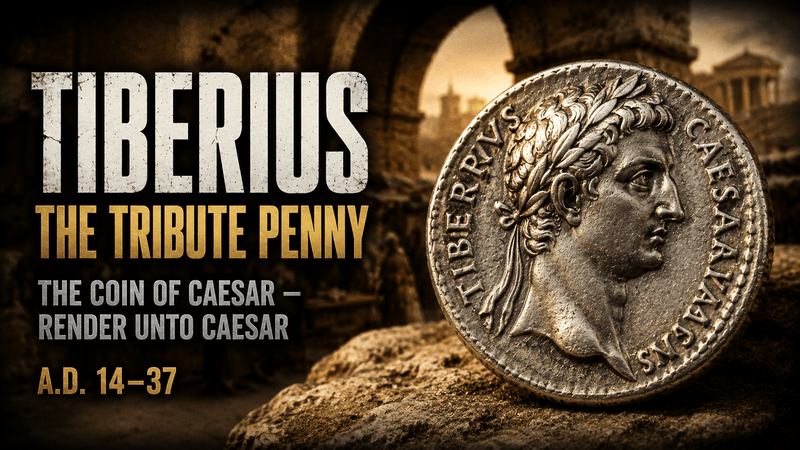 Collecting the Coins of Tiberius  AD 14–37 · Second Emperor of Rome · The Man Behind the Tribute Penny - Kinzer Coins