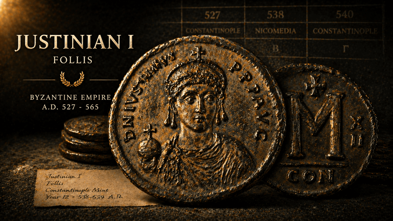 Collecting Time Itself: Building a Justinian Follis Set by Year and Mint - Kinzer Coins