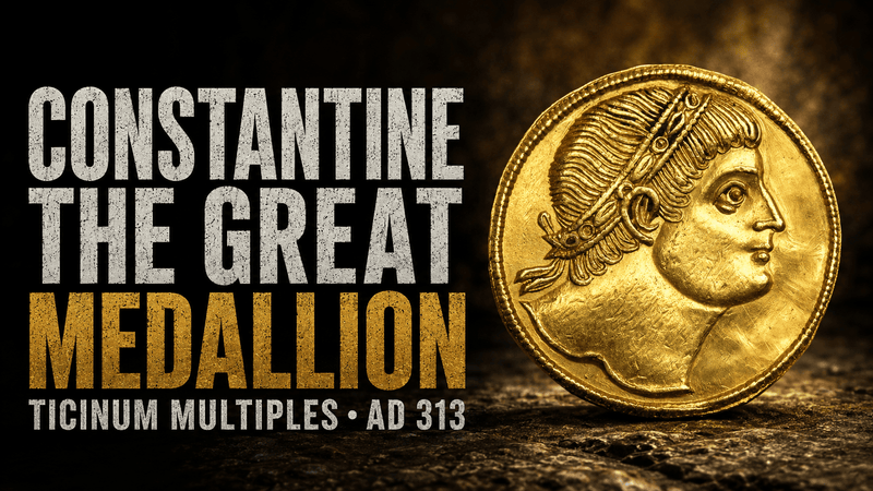 Constantine the Great Medallion: The Ticinum Multiples of AD 313 - Kinzer Coins