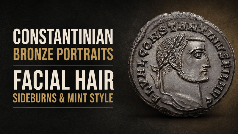 Constantinian Bronze Portrait Variations: Facial Hair, Sideburns & Mint Style - Kinzer Coins