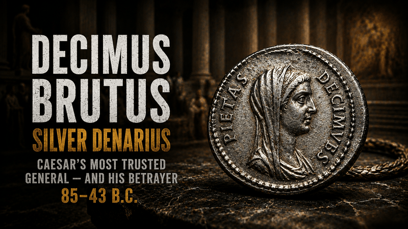 Decimus Junius Brutus Albinus: Caesar's Assassin and Rome's Forgotten Traitor  c. 85–43 BC · Consul-Designate · Conspirator of the Ides of March - Kinzer Coins