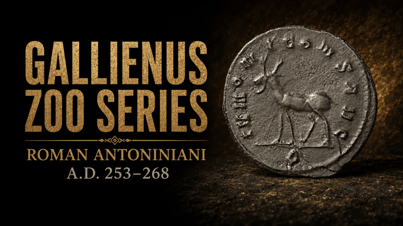 Gallienus Zoo Series Coins: Animals, Gods & Officina Marks - Kinzer Coins