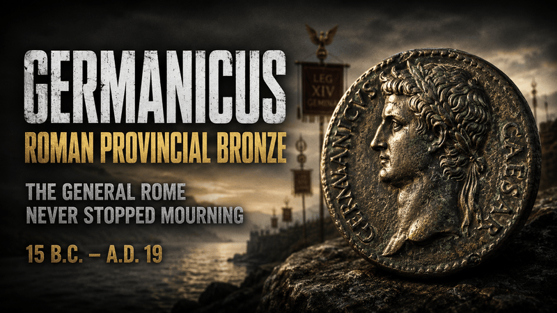 Germanicus: Rome's Lost Heir  15 BC – AD 19 · Son of Drusus · The General Rome Never Stopped Mourning - Kinzer Coins