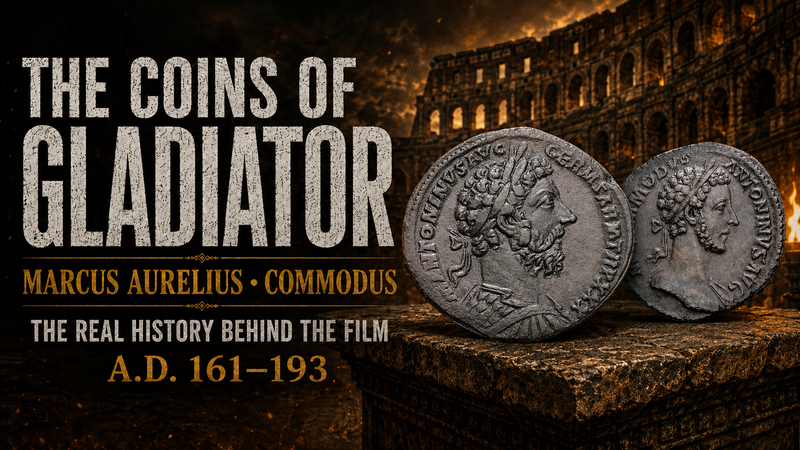 Gladiator Coins: Marcus Aurelius, Commodus, Lucilla & Pertinax
