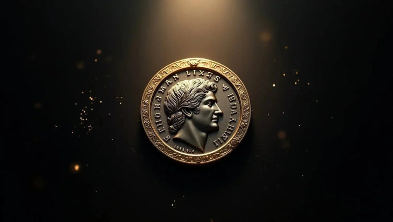 Heliokles Tetradrachm on display for Classical Numismatics - Kinzer Coins